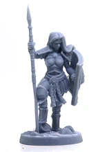 

1/24 75mm 1/32 56mm Resin Model Figure Female Warrior Unpainted Sculpture No Color RW-289