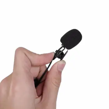 

2020 Universal Portable 3.5mm Mini Mic Microphone Condenser Clip-on Lapel Audio Mic Wired For PC Phone Laptop Lound Speaker