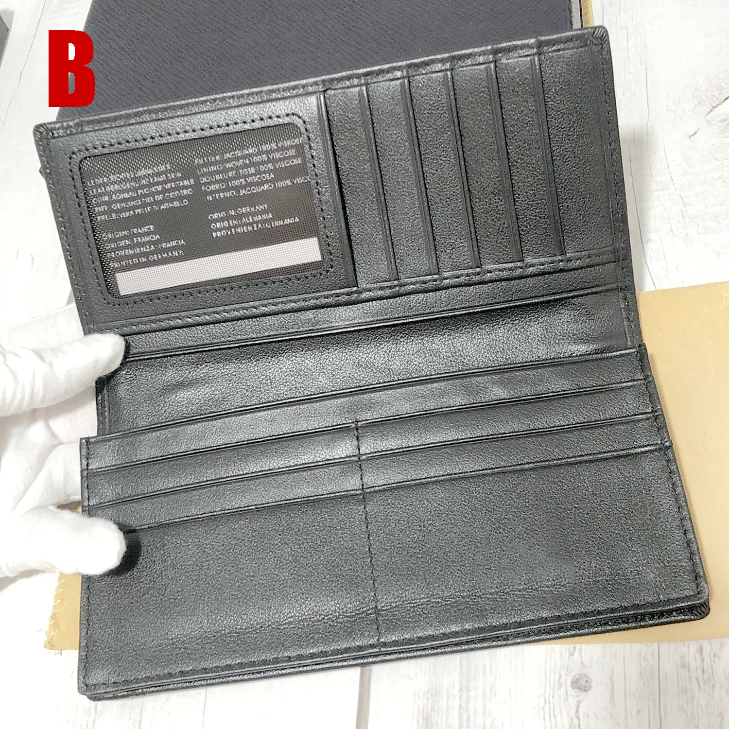 Luxury Men's Long Wallet MB Purses Genuine Leather  Designer Wallet  MHB09