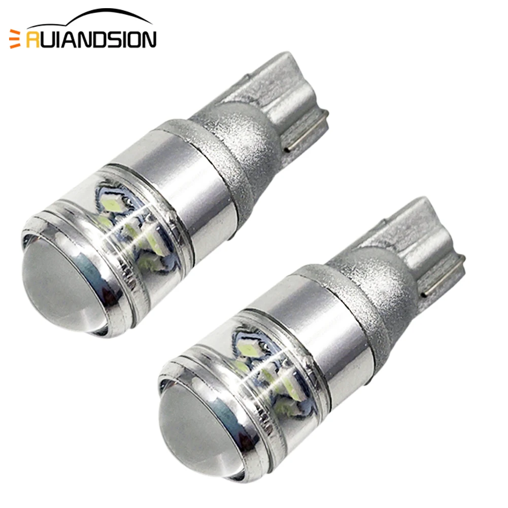 Светодиодный светильник T10 194 W5W 2 шт. белый Ледяной Синий 3030 SMD + XBD светодиодный