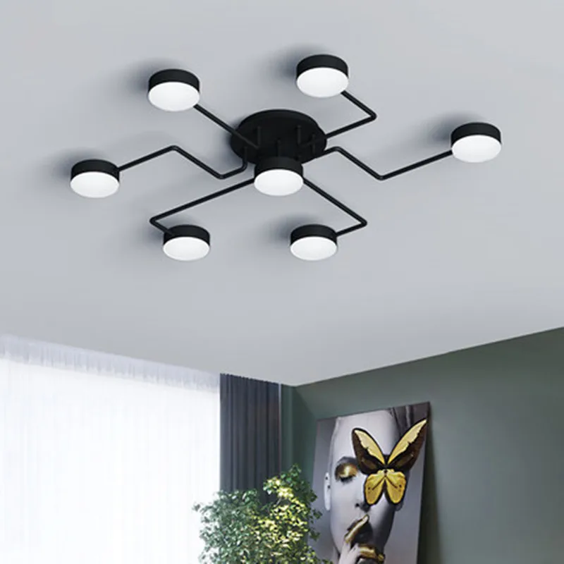 

Modern Lustre LED Ceiling Light Minimalist Bedroom Home Decor Ceiling Lighting Light Fixtures Creative Restaurant Ceiling Lamp