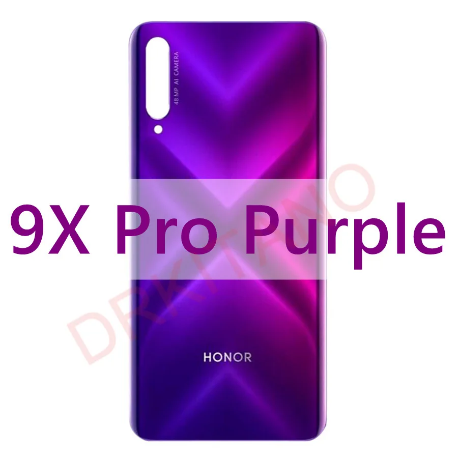 Заднее стекло для huawei Honor 9X крышка батареи панель Задняя Дверь Корпус чехол Замена для huawei Honor 9X Pro крышка батареи