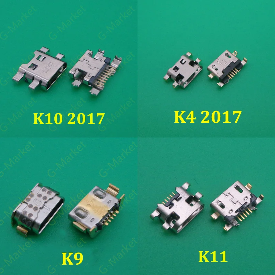 

100 шт./лот, разъем для USB-порта для зарядки, разъем для зарядки, док-станция для LG K9 K11 K10 K4 2017 K10 2016