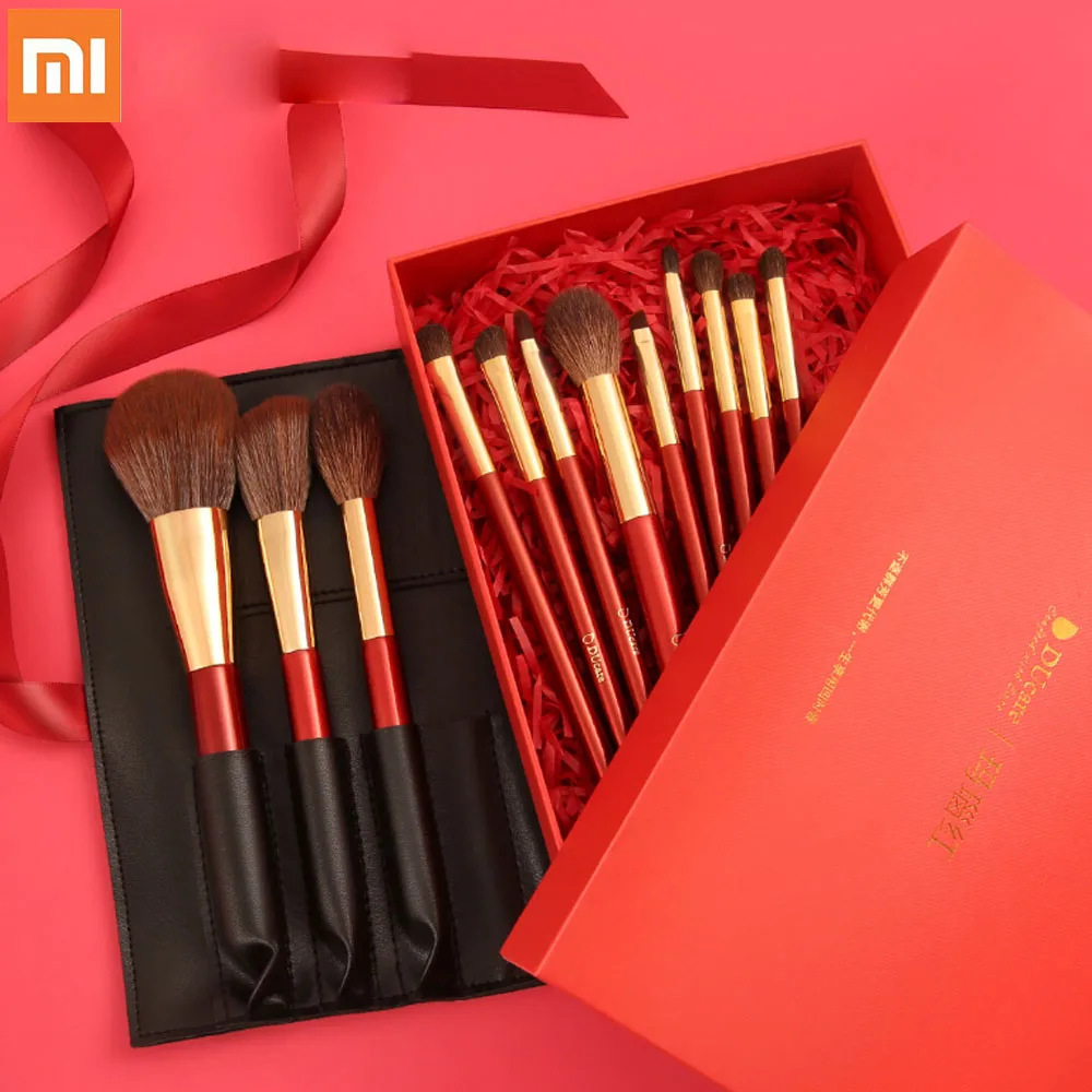 12 шт. Xiaomi Mijia DUcare кисти для макияжа животных волос косметический набор кистей