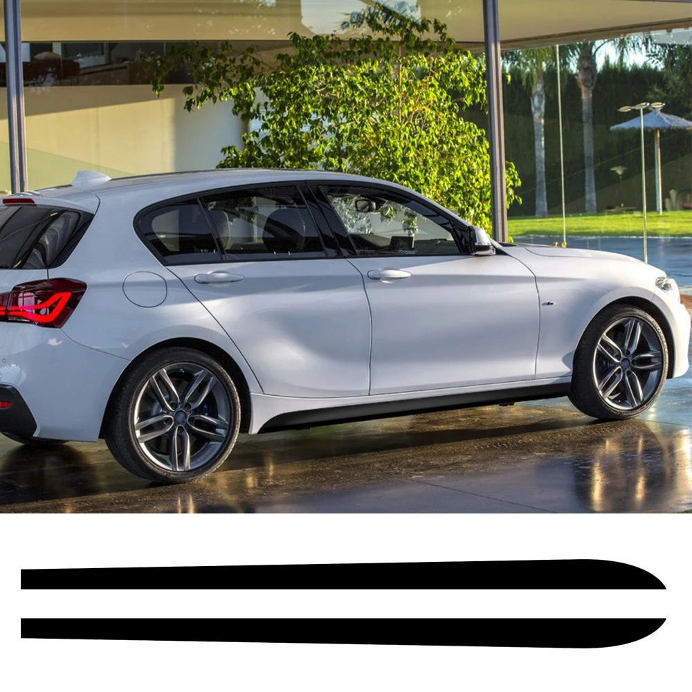2X Side Stripes Sill Skirt Stickers Decal M Performance Sport for BMW 1 Series f20 f21 F40 118i 120i 125i 128i 135i Accessories