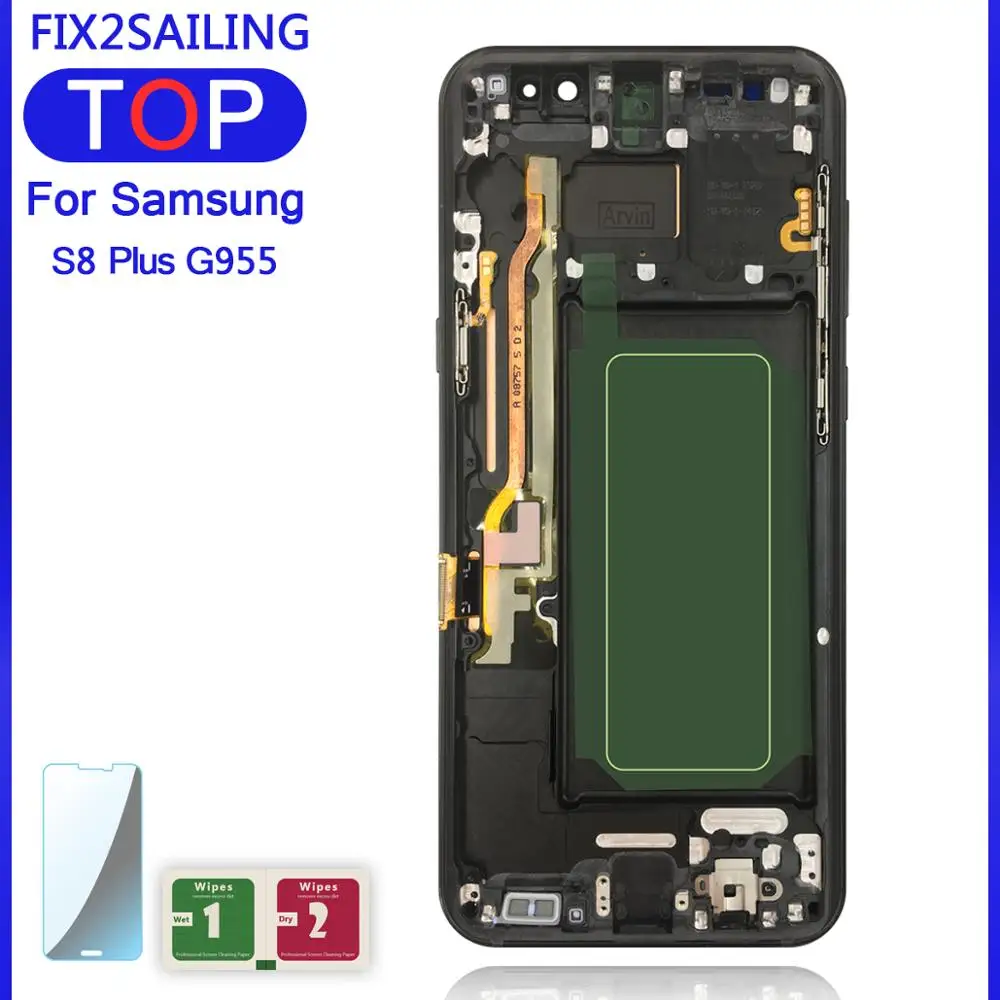 5 8 ''ЖК дисплей для Samsung Galaxy S8 Plus G955 G955F G955A G955T G9550 ЖК 100% протестированный рабочий