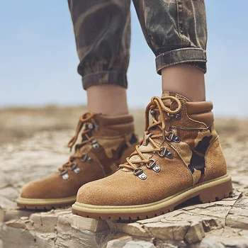 

2020 New Winter New Women Shoes Round Warm Boots Ankle Camouflage Wild Short Boots for Women Motorcycle Boot