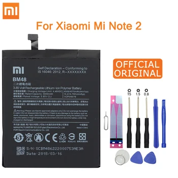 

Xiao Mi Original Phone Battery BM48 for Xiaomi Note 2 Note2 High Quality Replacement Battery 4000mAh Retail Package Free Tools