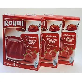 

Royal Strawberry Gelatin Dessert 170 gr. [Pack x 3]
