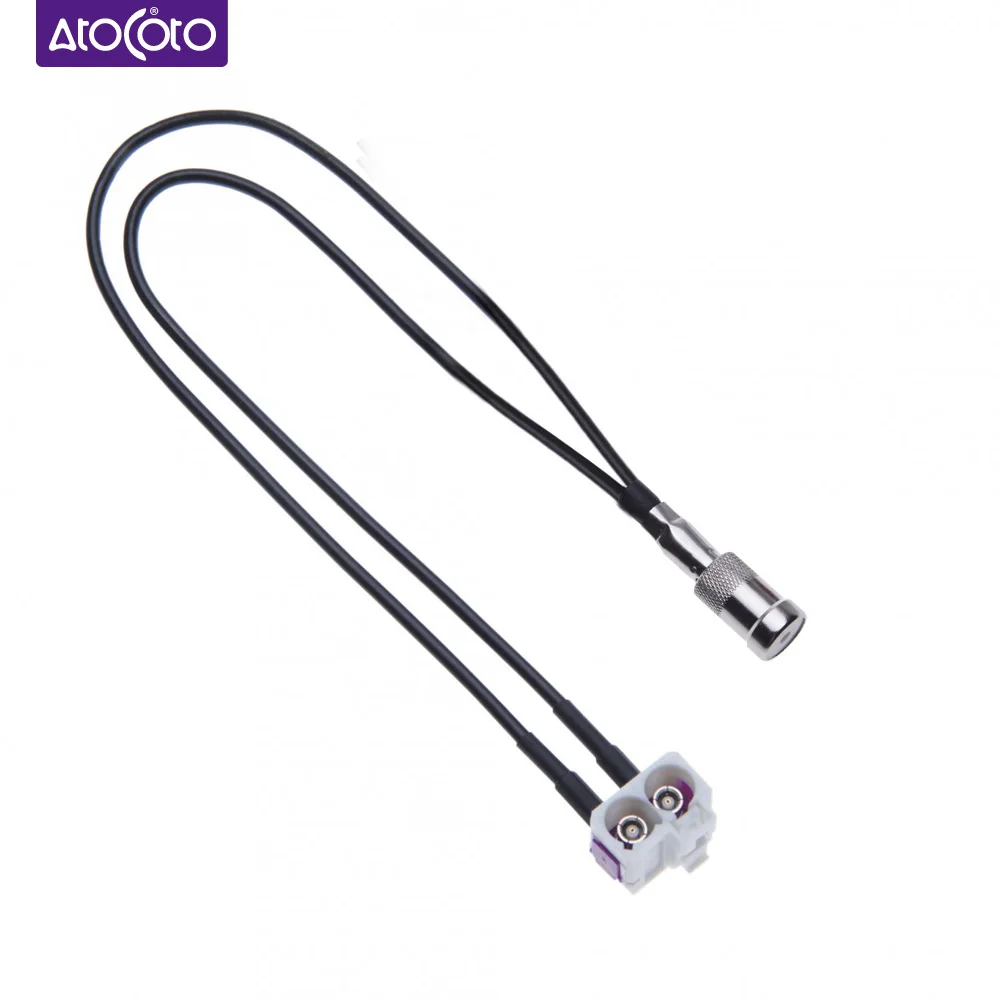 Адаптер автомобильной антенны факра к Din для VW RCD RNS 300 310 510 210 сиденья Skoda OCTAVIA III MFD2