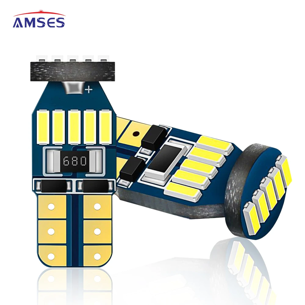 

2Pcs T10 LED Canbus W5W LED Bulb Car Interior Dome Reading Light Parking Trunk Lamp for Mercedes BMW E60 E36 AUDI A4 B8 B6 A3 8P