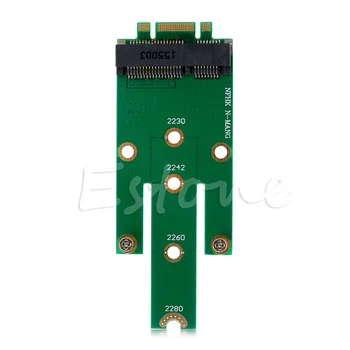 

mSATA Mini PCI-E 3.0 SSD to NGFF M.2 B Key SATA Interface Adapter Card Drop Ship