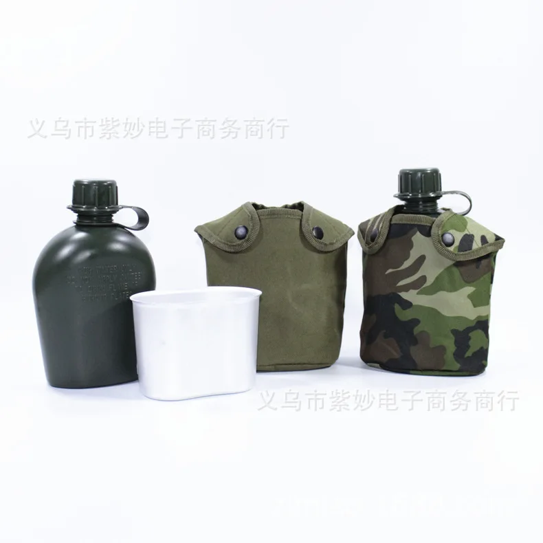 

Plastic Water Bottle Set Military Training jun hu Aluminum Boxes Three-piece Set Pot Sheath 07 Outdoor Aluminum Cup Old-Fashione
