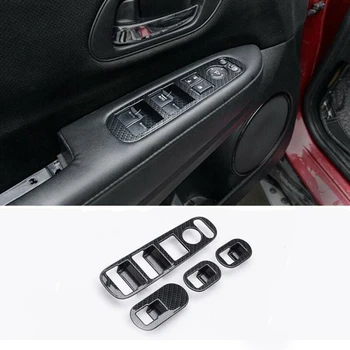 

Carbon Fiber Car Window Lifting Panel Cover Trim For Honda HR-V HRV 2014-2018,Carbon Fiber Appearance
