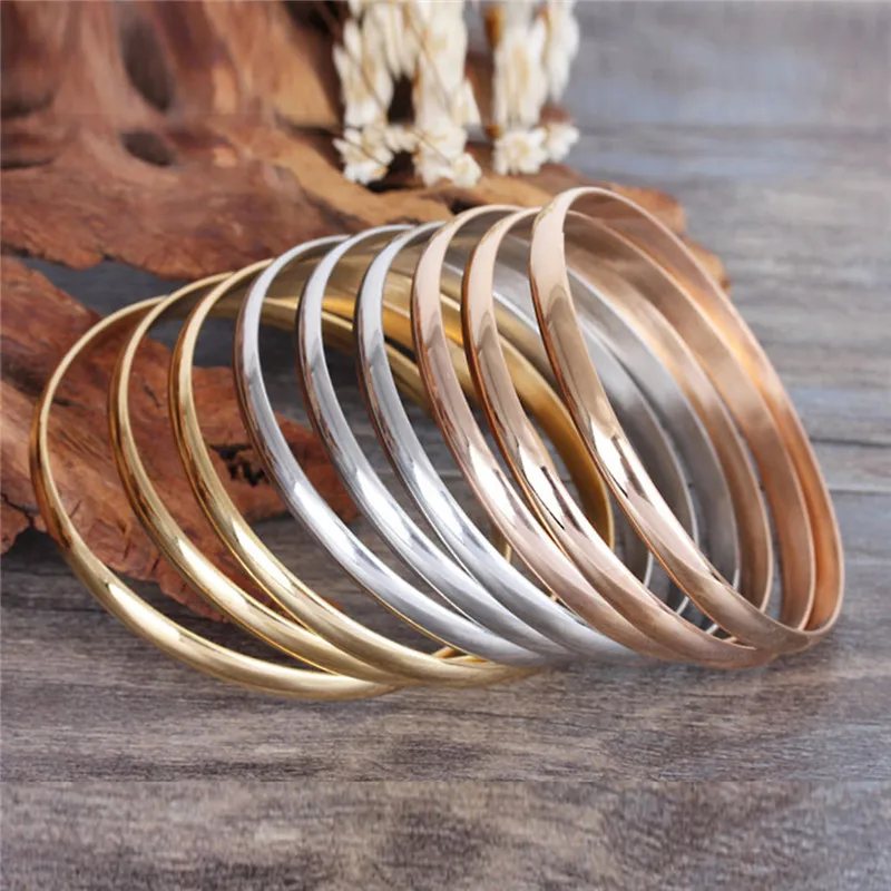9/12/7pcs 68mm Woman Bracelets Stainless Steel Bangle Set Female Bracelet Jewelry Gifts Sold By Kit bangle bracelet stainless steel bracelet