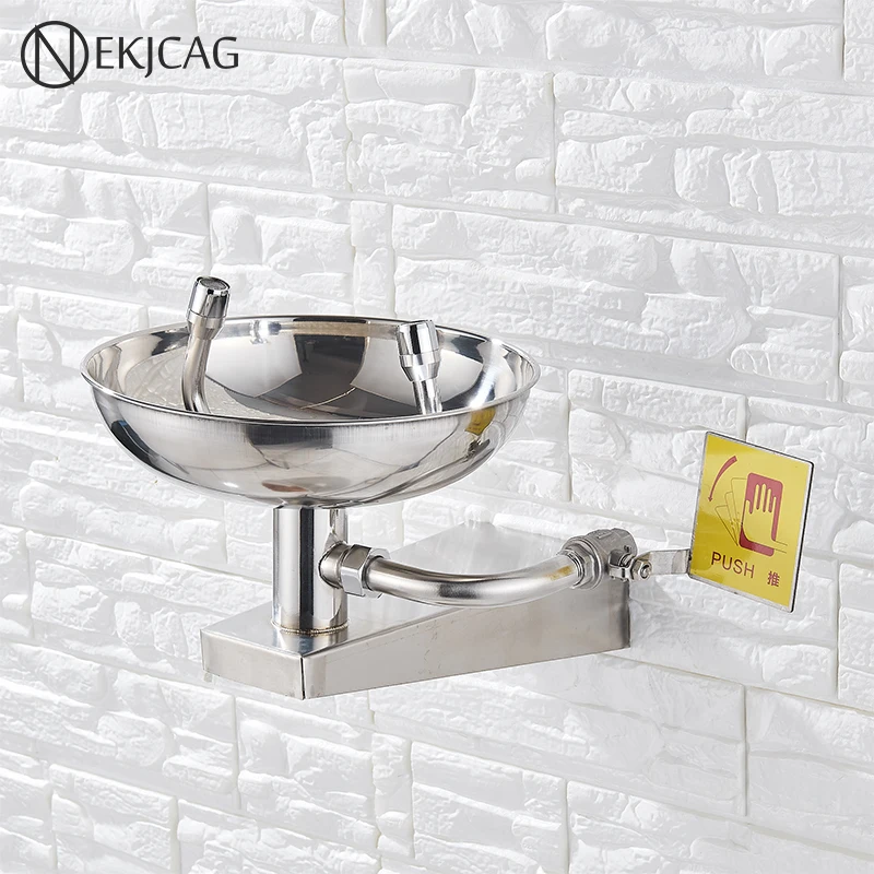 

Emergency Shower Faucet With Eyes Washer Cleaner Floor Standing Rain Shower Vertical Shower Faucet Eye Washing