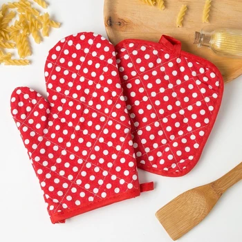 

Kitchen. set 2 ave. Doliana "Peas", potholder 17x17 cm, mitten 26x16 cm, polyester 100% 4297129