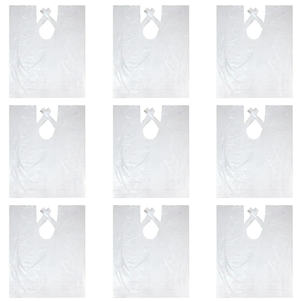 100 шт 60x90 см пластиковая одноразовая Водонепроницаемая накидка для салона, парикмахерской Парикмахерская накидка на плечи