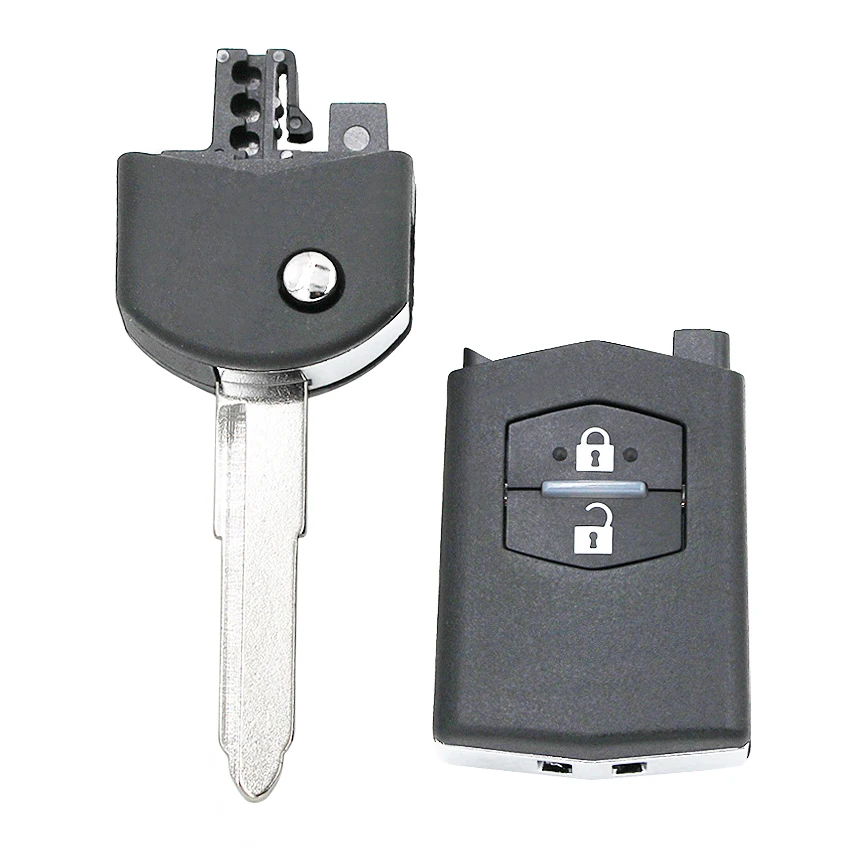 2 кнопки складной умный Автомобильный ключ флип дистанционный брелок 315 МГц для Mazda 3 6 M3 M6 2006-2011 с чипом 4D63 нерезанное лезвие