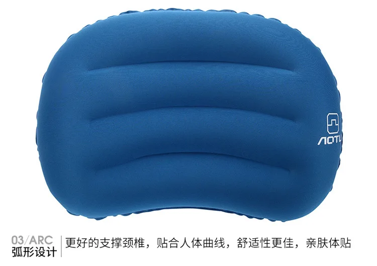 Bump Outdoor Inflatable Travel Pillow Portable Pillow Fast Impulse Discharge Airplane Back Cushion Travel Neck Support Pillow AT