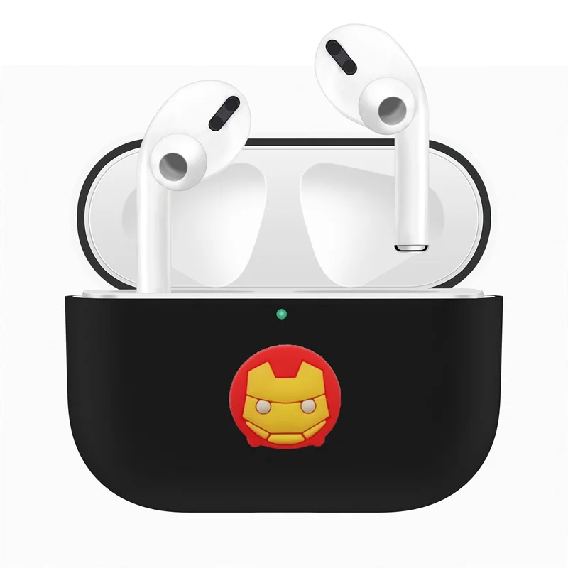 Для Apple AirPods Pro Чехол для замены ТПУ милый защитный чехол для AirPods 3 беспроводной Bluetooth наушники протектор рукав - Color: Black 6