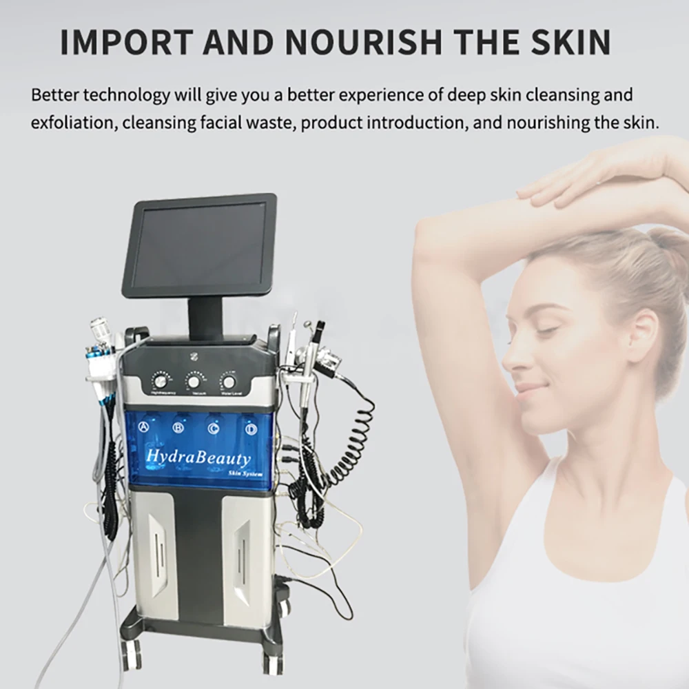 Hydro Facial Machine 9 In 1 Water Oxygen Skin Diamond Dermabrasion Machine Hydrodermabrasion Machine Demoestos Aqua Hydro Wonder