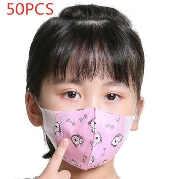 

Boys Girls Kids Disposable Independent Packing Face Covers Anti-dust Mouth Nose Protection Cute Masks Random Pattern 10-20PCS
