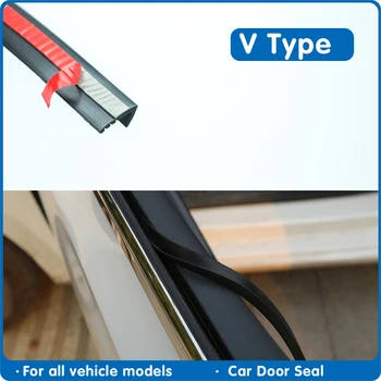 

V Type 0.1-8 meters Car Door Glass Window Seal Strip Car Window Sealant Weatherstrip Auto Rubber Seals Weatherstrip For Car