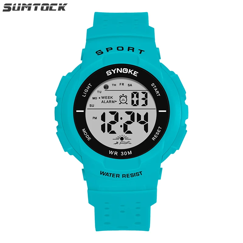 

SUMTOCK Children's Watch Digitally Kids Boy Girls Digital Watch Waterproof Sport Outdoor Watches Timing Alarm Date Multifunction