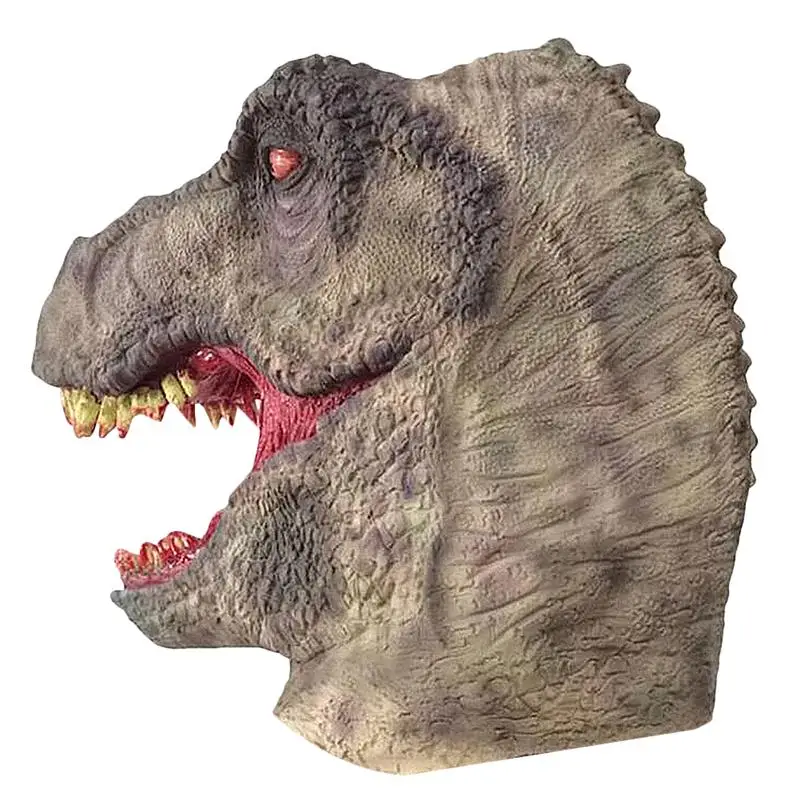

Halloween Dinosaur Mask Horror Latex Headcover Performance Costume Props Full Face Mask For Ghost Festival Cosplay Party A3