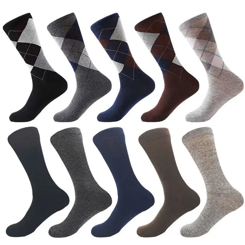 box packing big size Breathable Elastic crew Socks Man Gift combed