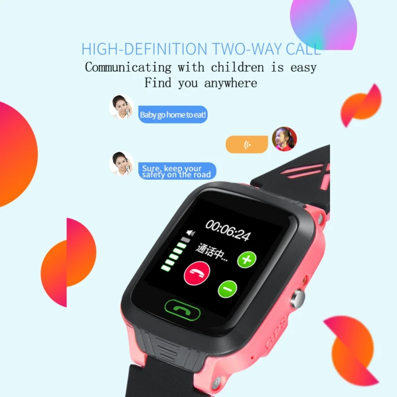 Android IOS Smart Watch GPS 2G SIM Calls Chat Anti-lost SOS Remote Safety Monitor For Kid Cutes