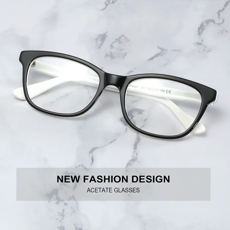 BLUEMOKY Acetate Kid Glasses Frames Ultralight Goggles Radiation Protection Anti-fatigue Optical Myopia Eyewear For Boy Girl