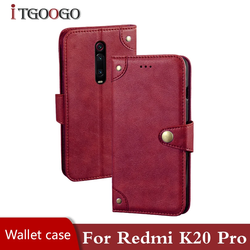 Кожаный чехол для xiaomi Redmi K20 Pro флип-чехол чехол-книжка противоударный Магнитный