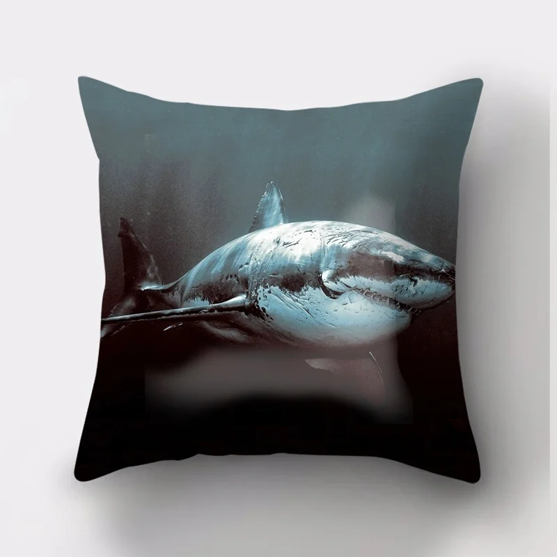 

shark Pattern Throw Pillow Covers Cotton polyester Cushion Cover Pillowcases Sofa Home Decor