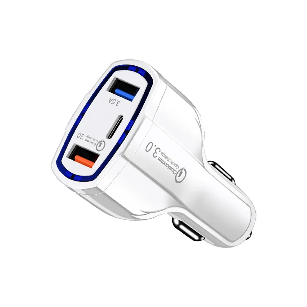 Автомобильное зарядное устройство USB/type-c, новое двойное автомобильное зарядное устройство Usb type-c, автомобильное зарядное устройство для мобильного телефона Qc3.0, быстрое зарядное устройство