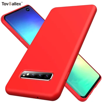 

100Pcs Phone Case For Samsung Galaxy A750 Note 10 Pro 9 8 S10 5G S9 S8 Plus S10e Thin Soft Slim Gel Rubber Liquid Silicone Cover