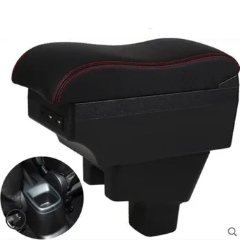 

For Suzuki SX4 armrest box central Store content box with cup holder ashtray decoration products accessories With USB interface