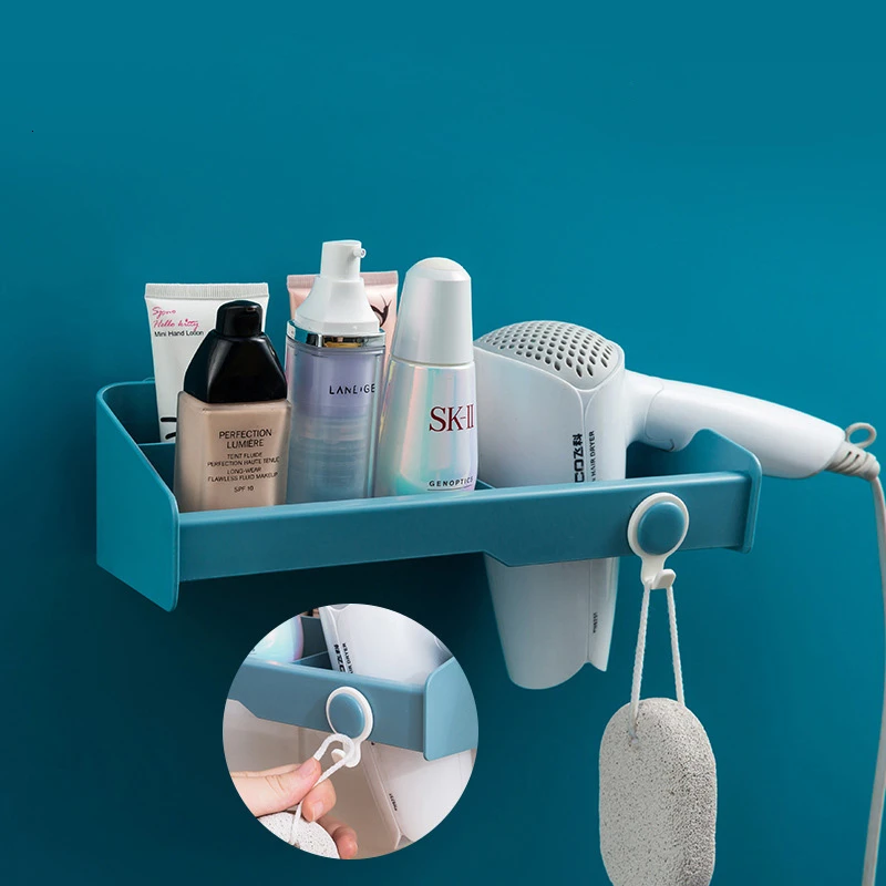 

Bathroom Hair Drier Holder Multi Stacks Functional Toilets Storage Rack Shelf For Shampoo Cosmetics Box Organizer
