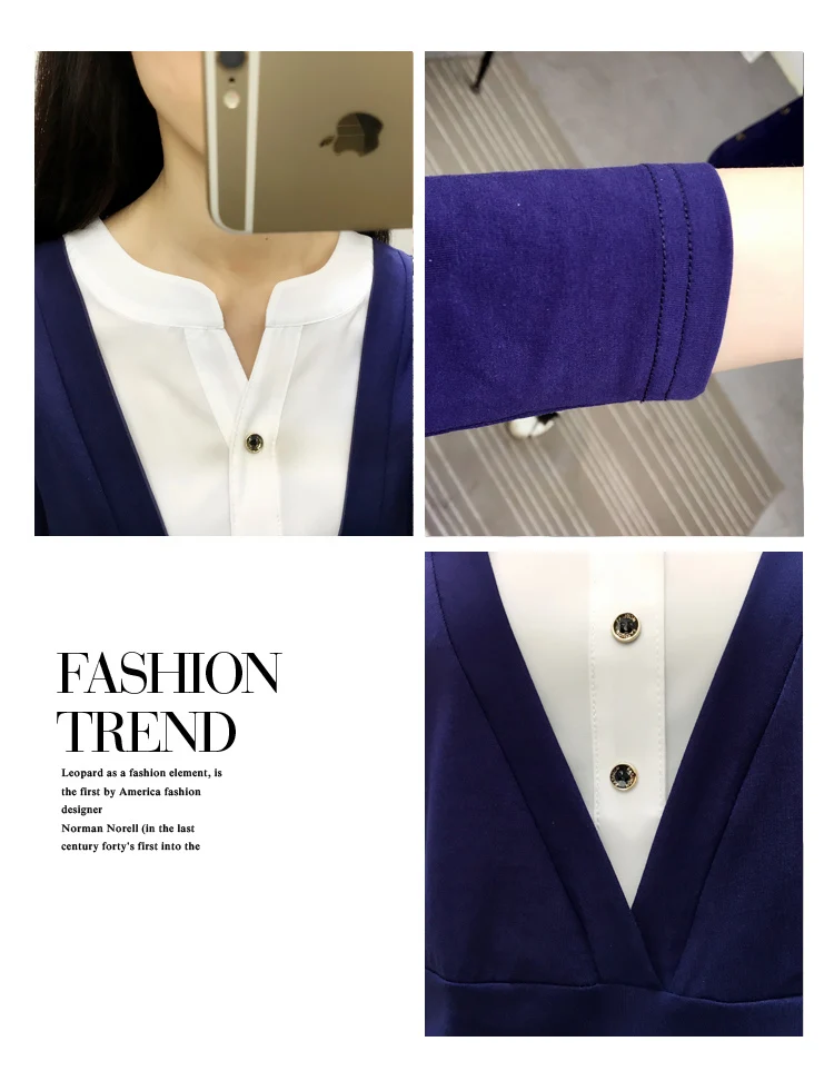 Blusas Mujer De Moda, повседневные весенне-осенние Топы, корейский стиль, женская рубашка с длинным рукавом размера плюс, свободная Bluzka damsk 7896 50