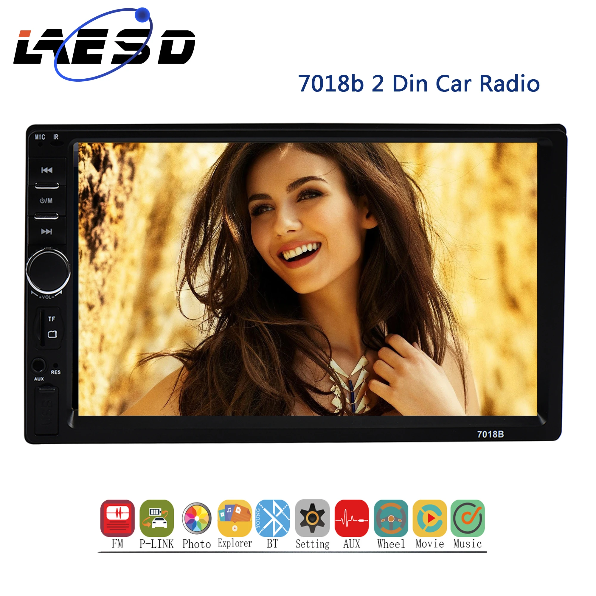 

2Din Car MP5 Player 7018b Auto Radio 7'' HD Touch Screen 1080P FM AM TF USB Wince Sys Digital Stereo 2 din MP5 Aotomotivo Video