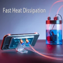 Novo pubg gamepad telefone refrigerador de água móvel almofada de refrigeração portátil radiador coolerpad ventilador de refrigeração para android iphone smartphone ventilador