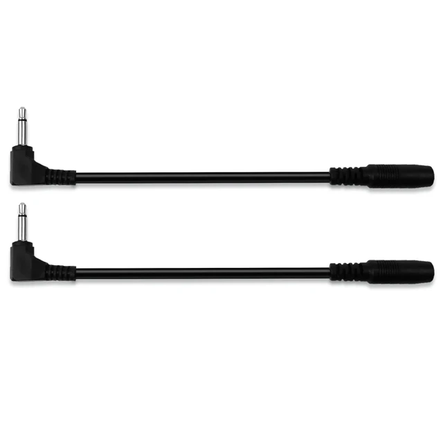 9V Power Cable 90 Degree Right Angle DC Power Supply Converter Cable Extension Cord for Guitar Pedal 5.5mm x 2.1mm to 1/8