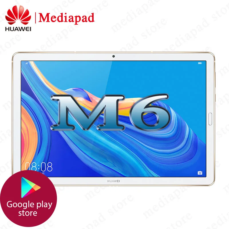 Оригинал Huawei Mediapad M6 10 8 дюймов планшетный ПК Kirin 980 Восьмиядерный Android 9 0 отпечаток