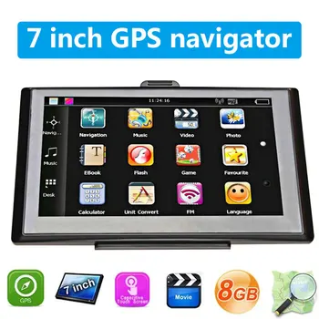 

VEHEMO 7" Inch Portable Car GPS Navigation FM/8G/DDR256M Capacitive Touch Screen MTK interface Multimedia Player