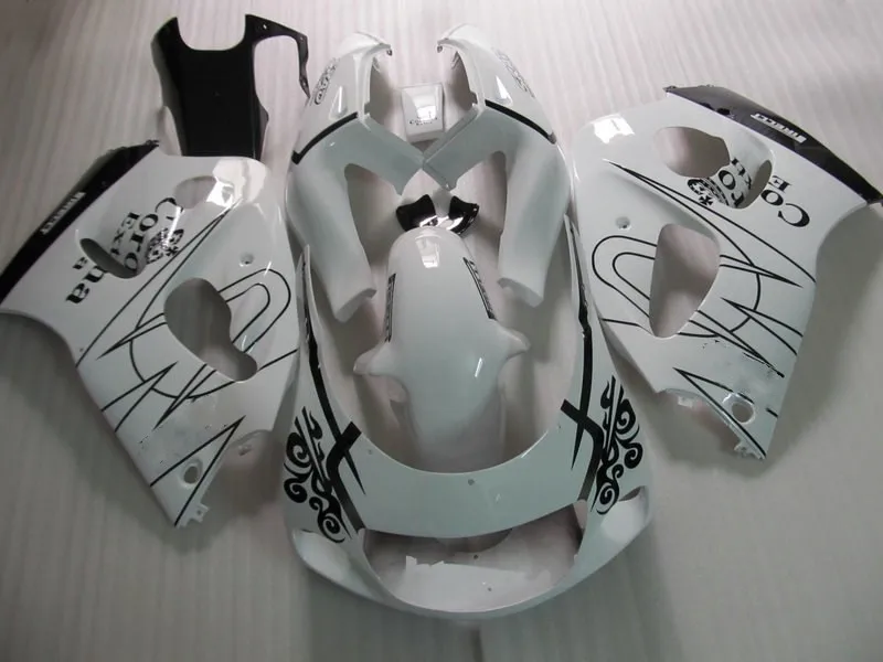 Комплект обтекателей для GSXR600 750 96 97 98 99 00 GSXR 600 1996 1999 2000 ABS белый черный комплект + 7