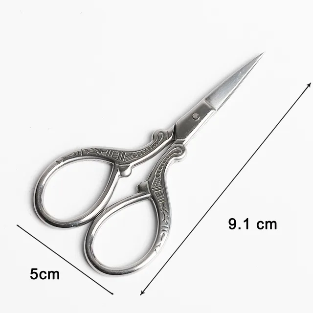 Vintage Stainless Steel Tailor Yarn Trim Cut cross stitch Scissor fabric Needlework Embroidery Thread knitting tool Sewing Tool 38