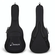 Donner 36/41 дюймов Премиум Акустическая гитара Gig сумка чехол для переноски рюкзак водостойкий нетканый внутренний утолщенный коврик 2 кармана
