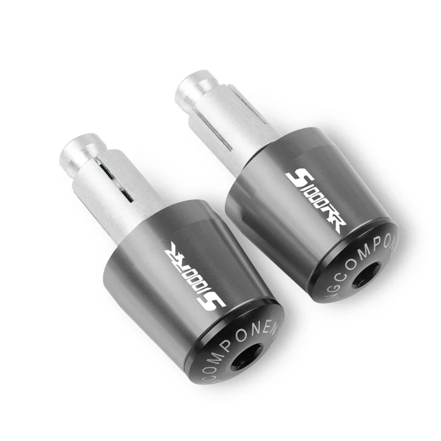 Motorcycle grips Bar End For BMW S1000RR 2009 2010 2011 2012 2013 2014 2015 2016 2017 2018 Handle Handlebar Plug End Cap grip Gray-Black