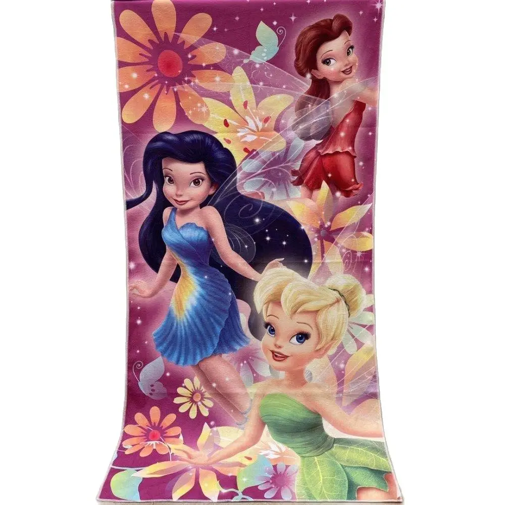 Disney jasmine Princess Baby BathTowel Super Soft Absorbent Beach Swimming Towel Washcloth 70x140cm Girls Kids Gift
